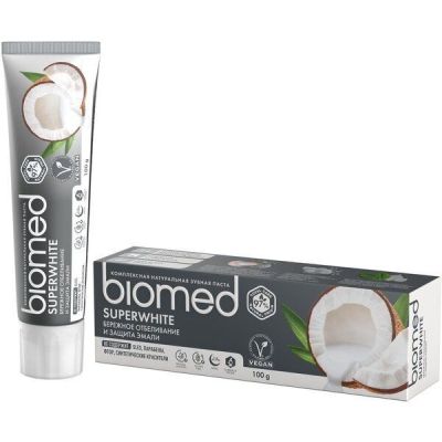 Зубная паста biomed biomed superwhite супервайт, 100 гр.