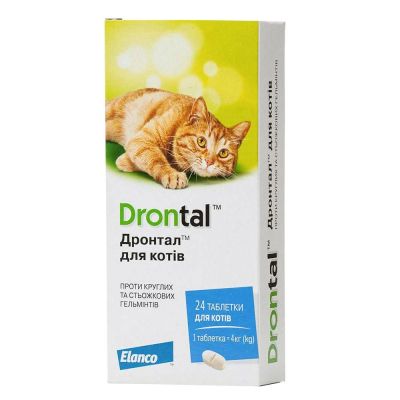 Таблетки Elanco | Bayer - Drontal до 4 кг, 24 шт