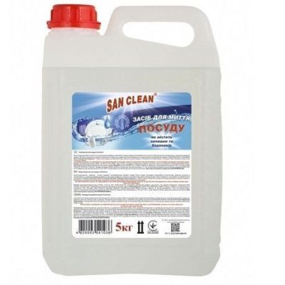 Средство для мытья посуды San Clean Прозрачное 5000мл