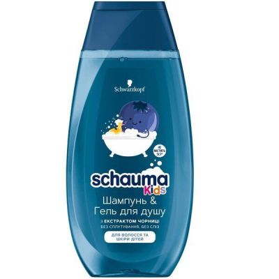 Шампунь-гель детский Schauma Kids с черникой 250мл
