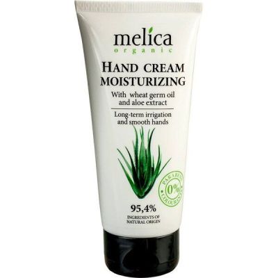 Увлажняющий крем для рук Melica Organic с маслом зародышей пшеницы и экстрактом алоэ, 100 мл