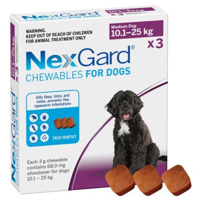Таблетки Boehringer Ingelheim NexGard від 10 до 25 кг, 3 таблетки