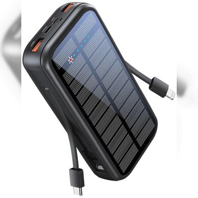Повербанк Promate Solartank-20pdci із сонячною панеллю (solartank-20pdci.black)