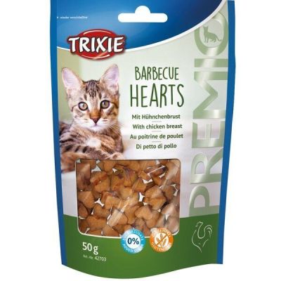 Лакомство для котов Trixie PREMIO Barbecue Hearts курица 50гр