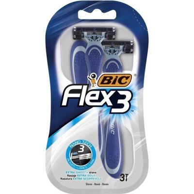 Бритва без сменных картриджей Bic Flex 3 3шт