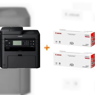 МФУ лазерное Canon i-SENSYS MF237w c Wi-Fi (бандл c 2 картриджами)