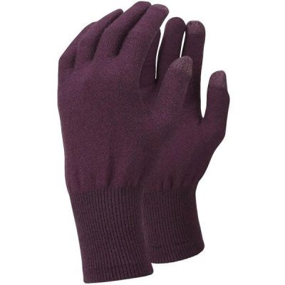 Перчатки Trekmates Merino Touch Glove TM-005149 blackcurrant - M - фиолетовый