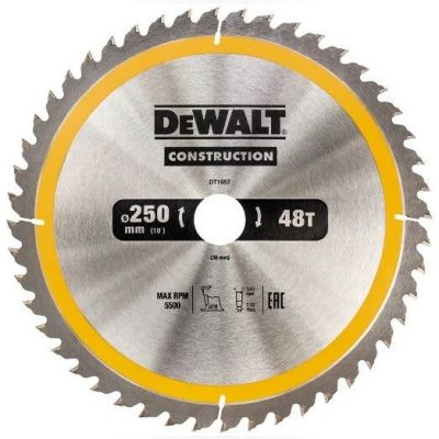 Диск пильний DeWALT CONSTRUCTION DT1957, 250х30 мм, 48z