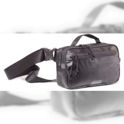Сумка плечова поясна Travel Extreme ALPHA X-PAC black gloss (TE09012)
