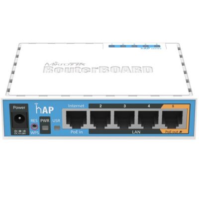 Маршрутизатор MikroTik hAP (RB951Ui-2nD) (RB951UI-2ND)