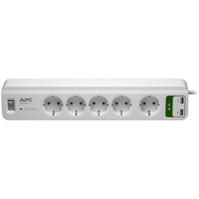 Фильтр APC Essential SurgeArrest 5 outlets + 2 USB (5V, 2.4A)