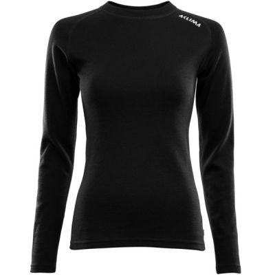 Термокофта женская Aclima WarmWool 200 Crew Neck Women Jet Black XL
