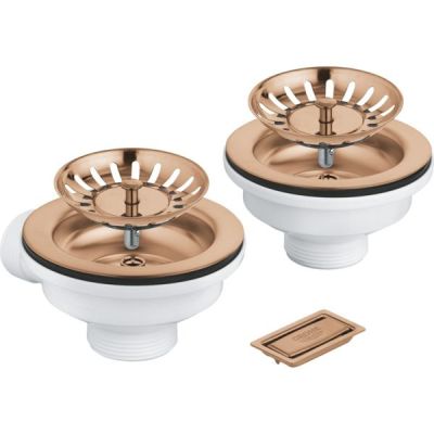 Сливной комплект Grohe для двух чаш без эксцентрика (40997DL0)