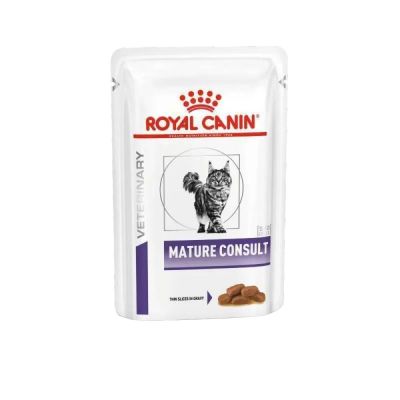 Вологий корм для літніх котів Royal Canin Senior Consult Stage 1, 85 г (домашня птиця)