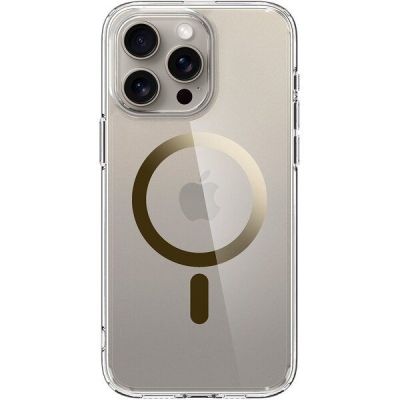Чехол Spigen для Apple iPhone 15 Pro Ultra Hybrid MagFit, Gold (ACS06718)