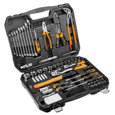 Набір інструментів Neo Tools 100 шт 1/4, 1/2, CrV 08-920