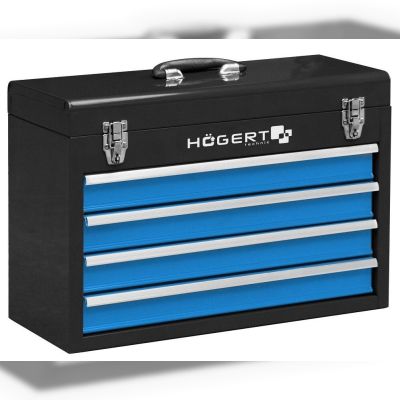 Ящик металевий інструментальный, 4 висувні секції HOEGERT (HT7G075)