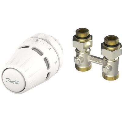 Комплект термостатический Danfoss Regus RA + RLV-KB, 1/2", прямой
