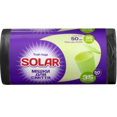 Мусорные пакеты Solar 35л*50шт