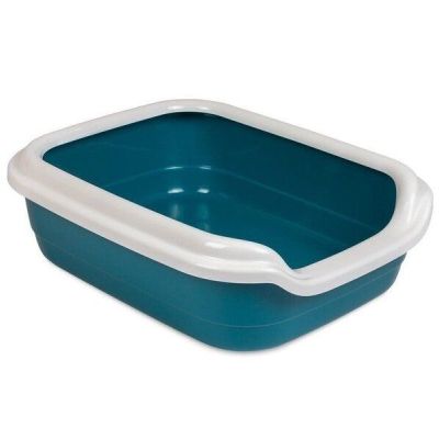 Туалет для кошек Природа Comfort M 41х30х13.5, ультрамарин
