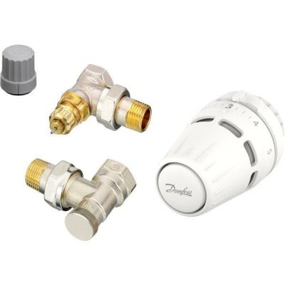 Комплект термостатический Danfoss Regus RA + RA-FN + RLV-S, 1/2", угловой