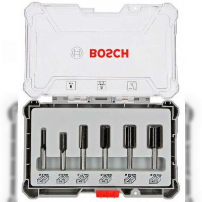 Набір пазових фрез Bosch з хвостовиком 8 мм, 6 шт. (2607017466)