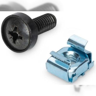 Крепежный набор DIGITUS M6 Screws&Nuts, 50 pcs., black (DN-19SET)