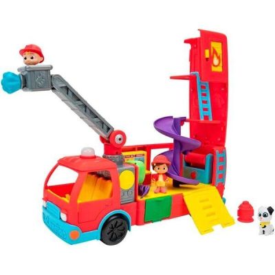 Игровой набор Пожарная машина-трансформер с аксессуарами CoComelon Feature Vehicle Deluxe Transforming Fire Truck