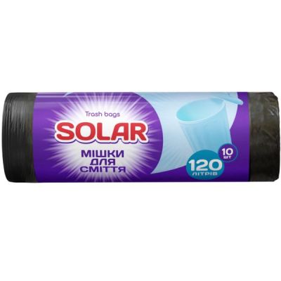 Мусорные пакеты Solar 120л*10шт