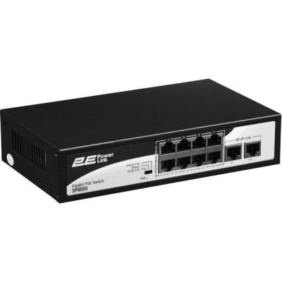 Коммутатор 2E PowerLink SP802G 8xGE PoE+, 2xGE Uplink, 120Вт (2E-SP802G-2)