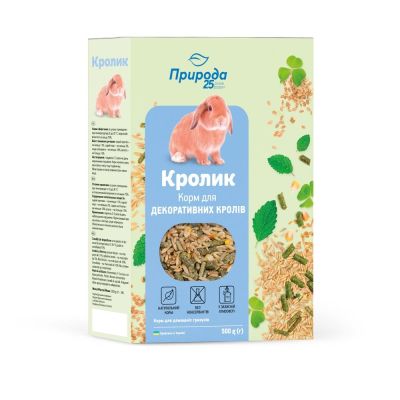 Корм для кроликів Природа «Кролик» 500 г