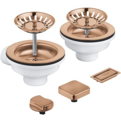 Сливной комплект Grohe для двух чаш с эксцентриком (40998DL0)