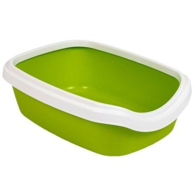 Туалет для кошек Природа Comfort M 41х30х13.5, лайм
