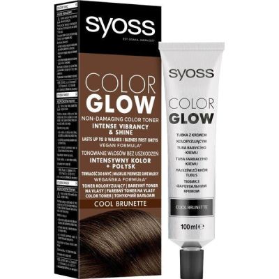 Тонирующий бальзам для волос Syoss Color Glow без аммиака Холодный каштановый 100мл