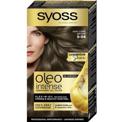 Краска для волос без аммиака Syoss Oleo Intense 5-54 Холодный светло-каштановый 115мл