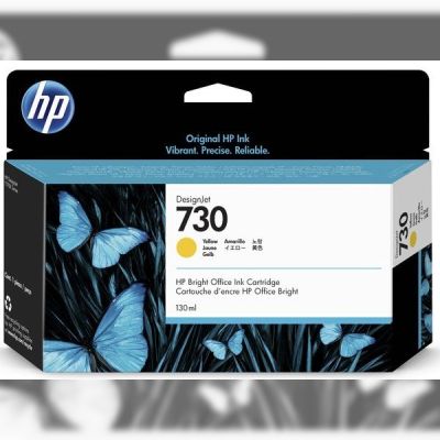 Картридж струйный HP No. 730 DesignJet T1600/T1700/T2600 Yellow, 130 ml (P2V64A)