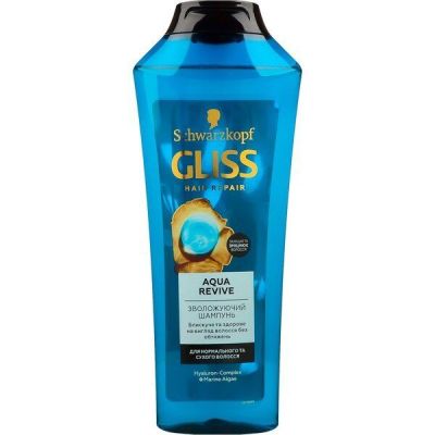 Шампунь Gliss Kur Aqua revive для увлажнения сухих и нормальных волос 400мл