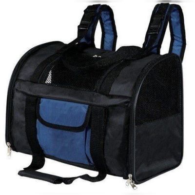 Рюкзак-переноска для собак и кошек Trixie TBag 42 х 29 x 21 см до 8 кг Черный с синим