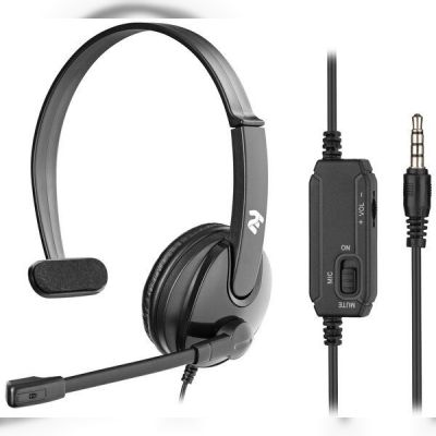 Гарнитура 2E CH12MJ Mono On-Ear 3.5mm/2*3.5mm