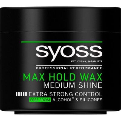 Воск для укладки волос Syoss Max Hold для гладкости и блеска Фиксация 5 150мл