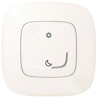Умный беспроводной сценарный выключатель Valena Allure with NETATMO "День / Ночь" . Жемчужный