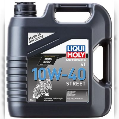 Олива для 4-тактних двигунів LIQUI MOLY Motorbike 4T 10W-40 Street, 4 л (1243)
