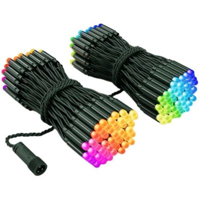 Smart LED Гирлянда Twinkly Pro Strings RGB 250, двойная линия, AWG22, IP65, зеленый