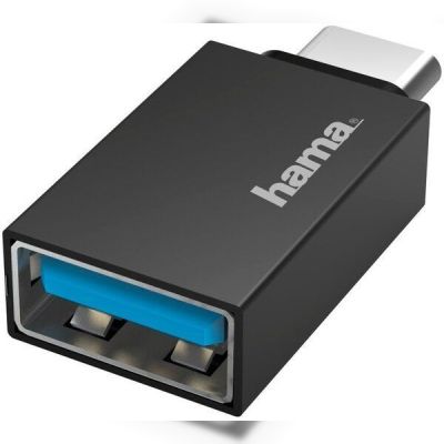 Адаптер НАМА OTG Type-C - USB-A 3.2 Black (00200311)