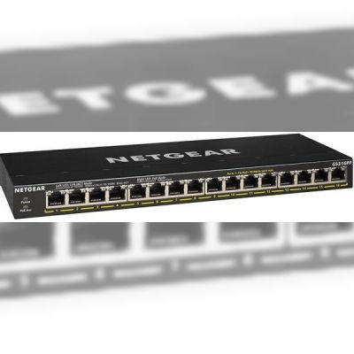 Коммутатор NETGEAR GS316PP 16xGE PoE+, неуправляемый