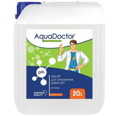 Рідкий засіб для зниження pH AquaDoctor pH Minus (Сірна 35%) 20 л (17453)