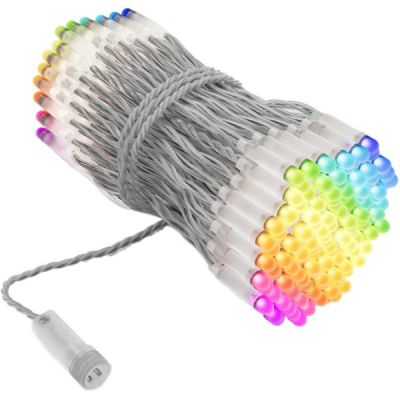 Smart LED Гирлянда Twinkly Pro Strings RGB 250, одинарная линия, AWG22, IP65, прозрачный