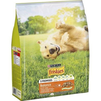 Сухой корм для взрослых собак FRISKIES Balance с курицей, говядиной и овощами 2.4 кг