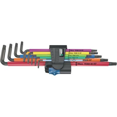 Набір Г-образних ключів Wera, 967/9 TX XL Multicolour HF 1 (05024470001)