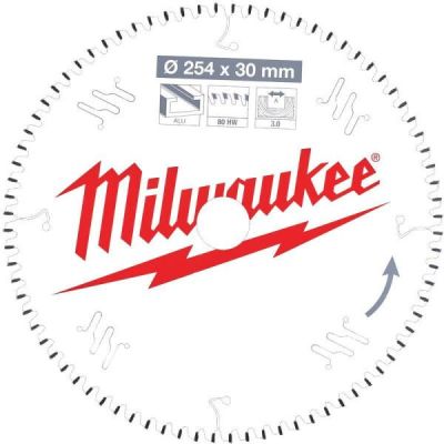 Диск пиляльний Milwaukee CSB MS Alu 254x30x3 мм 80 зубів (4932471318)